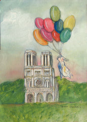 Les amoureux de Notre-Dame  -  The lovers of Notre Dame in Paris